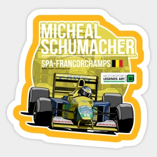 Michael Schumacher - 1992 Spa Sticker